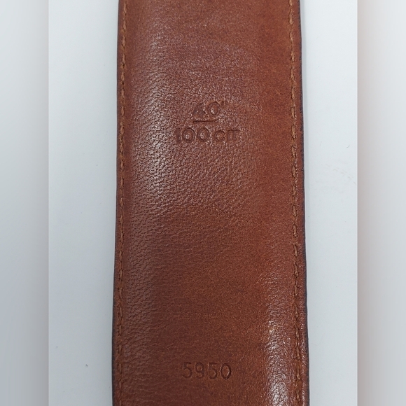 COACH BLACK LEATHER BELT GOLD BUCKLE MEN SIZE 40 CLASSIC PROFESSIONAL BUSINESS - Picture 8 of 14